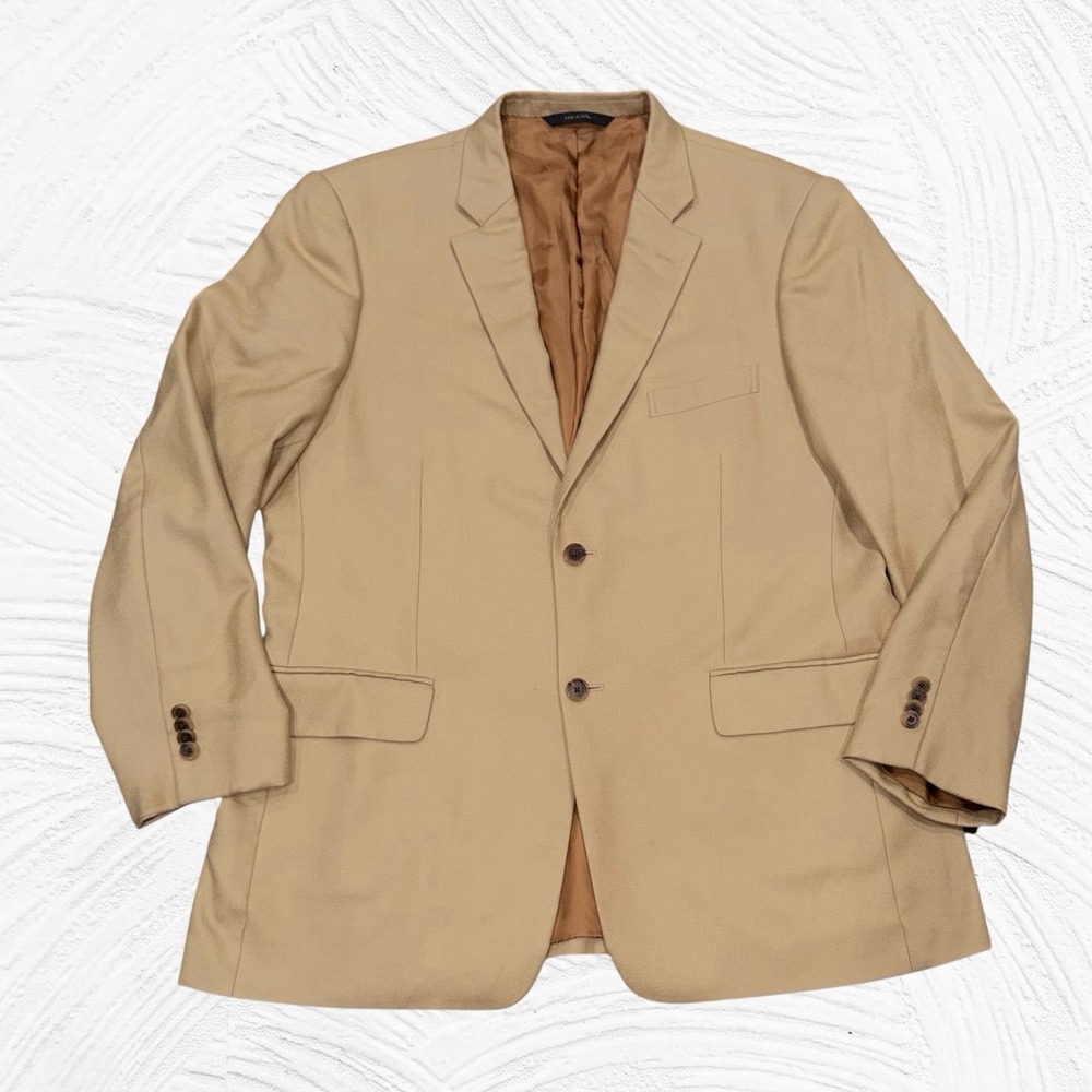 John W Nordstrom Loro Piana Cashmere Blazer 44R Tan Solid 2 BTN